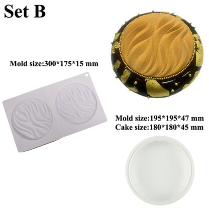 SHENHONG Non-Stick Silicone Cake Molds Mousse Bakeware Set Party Dessert Baking Moulds Pastry Decorating Tools Kitchen Utensil