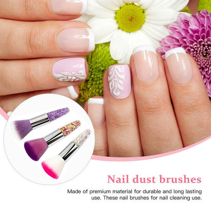 Nail art Pinsel Entfernen Nagel Staub Pinsel Acryl UV Gel Polieren Pulver Reinigung Werkzeug Schönheit Make-Up Pinsel Maniküre Zubehör