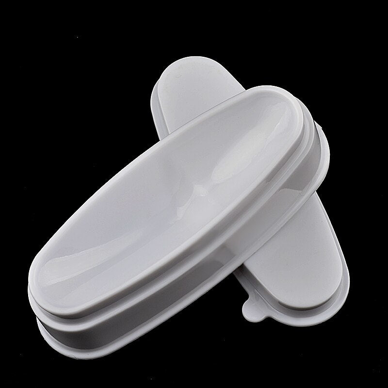 1pcs Powder Glitter Dust Dipping Tray Nail Art Design Tools Powder Container French Smile Line Guide Salon Manicure Accessory