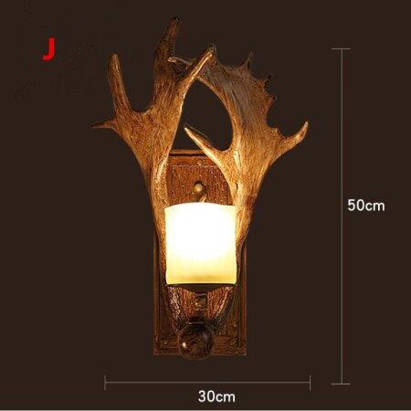 Nordic Crystal Wall Lamps Deer Head Lamp Bedroom Dining Room Bar Cafe Light Home Vintage Decoration Wall Light Free Shipping