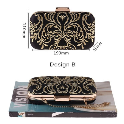 LUXY MOON Evening Bag Women&#39;s Wallet New Diamond Embroidery Flower Clutch Purse Small Hand Bags wallet Shoulder Bags  ZD842