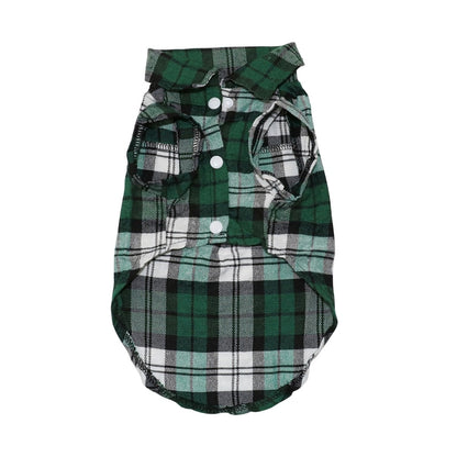 Pet Dog Clothes for Dog Soft Summer Plaid Dog Vest Clothes For Small Dogs Chihuahua Cotton Puppy Shirts T shirt Cat Vests