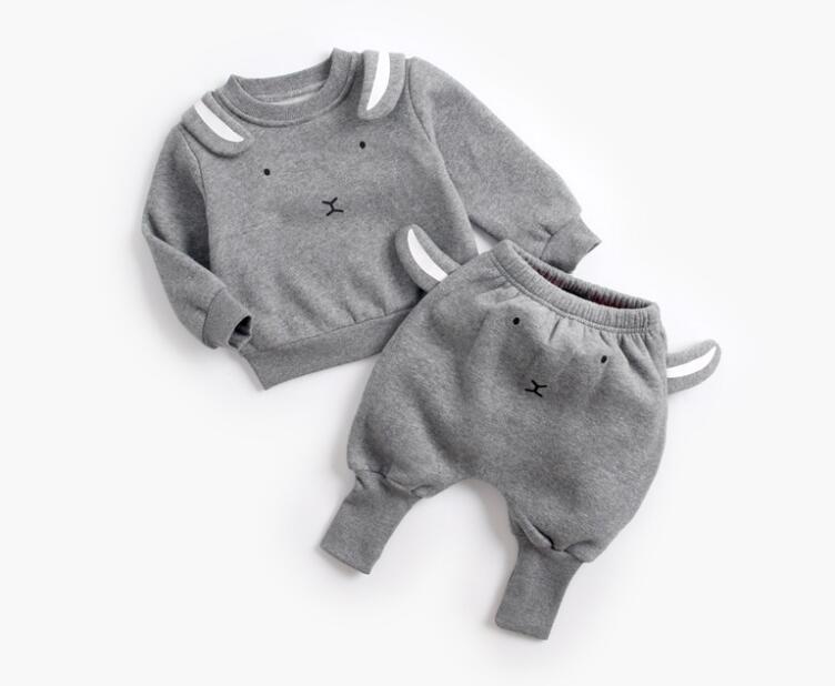 Baby Suit Autumn Winter Baby Boy Cartoon Cute Clothing Pullover Sweatshirt Top + Pant Clothes Set Baby Toddler Girl Outfit Suit