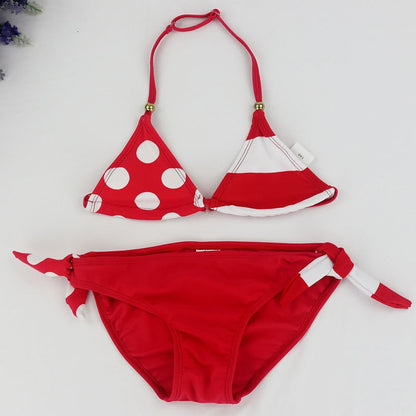 2020 New Children Swimwear Baby Kids Cute Bikini Girls Split Two Pieces Swimsuit Bathing Suit Beachwear Kids Biquini Infantil