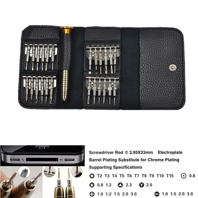 25 in 1 Screwdriver Set Precision Torx  Torx Screwdriver Repair Tool Set For Cellphone Tablet PC Camera Laptop Watch Hand Tools