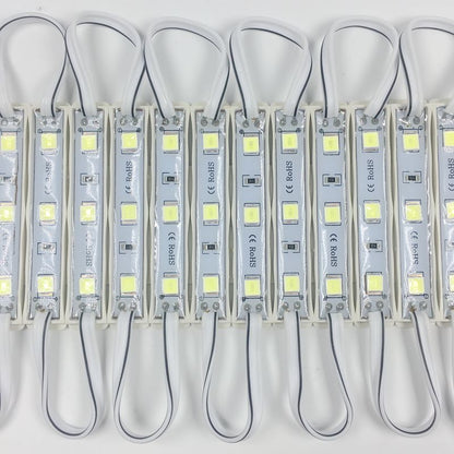 10PCS/Lot LED Module 5054 3 LED DC12V Waterproof Advertisement Design LED Modules White Color Super Bright Lighting