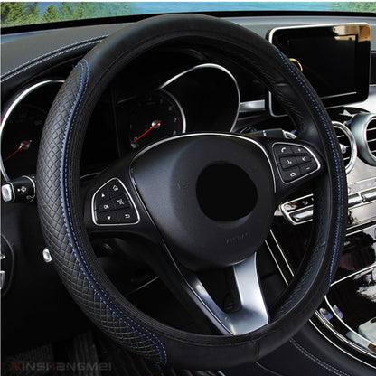 Steering Wheel Cover Braid On The Steering Wheel Cover Cubre Volante Auto Car Wheel Cover Car Accessories