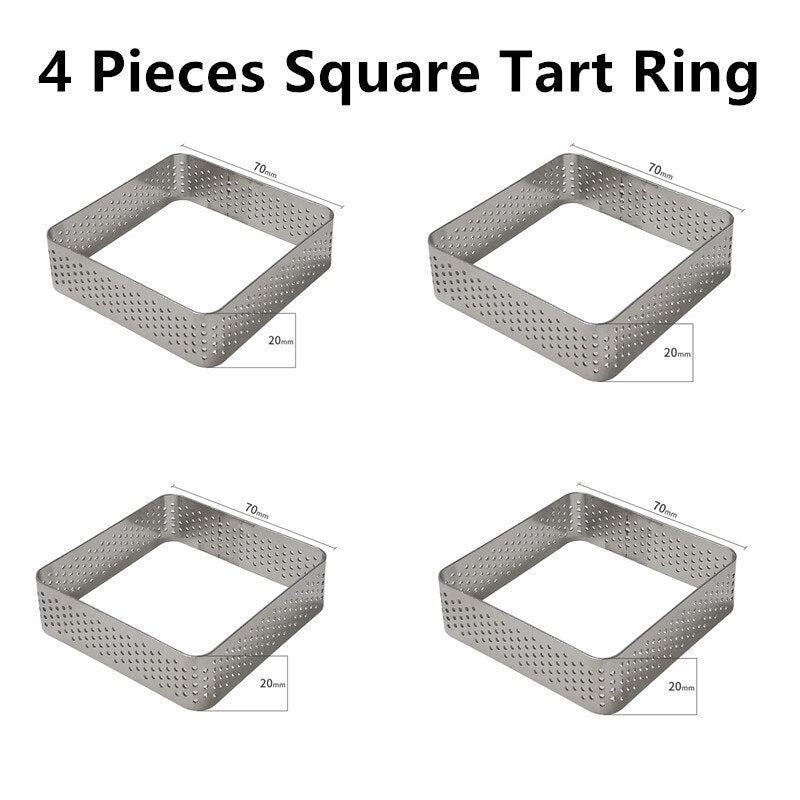 SHENHONG Round Tart Cake Mold For Baking Dessert Ring Art Mousse Silicone 3D Mould Silikonowe Moule Tartlet Pan Pastry Tools