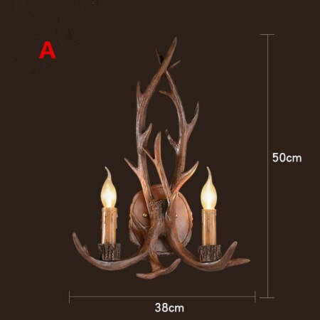 Nordic Crystal Wall Lamps Deer Head Lamp Bedroom Dining Room Bar Cafe Light Home Vintage Decoration Wall Light Free Shipping