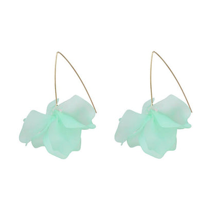 JURAN New Long Dangle Resin Green Leaves Earrings Party Jewelry Accessories Handmade Fashion Acrylic Earrings for Women 2023