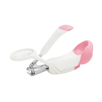 Cute Foldable Baby Nail Clipper With Magnifier Safety Zoom Glass Baby Care Tool For Babies Children and Adults