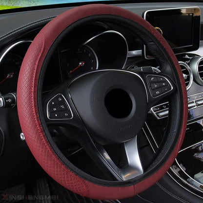 Steering Wheel Cover Braid On The Steering Wheel Cover Cubre Volante Auto Car Wheel Cover Car Accessories