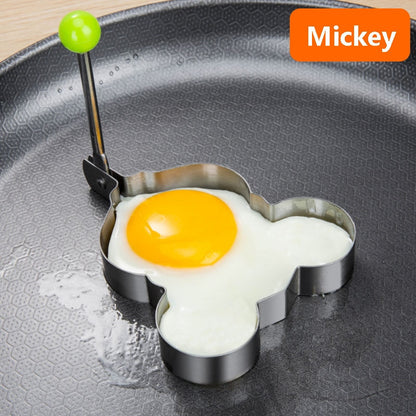 Stainless Steel 5Style Fried Egg Pancake Shaper Omelette Mold Mould Frying Egg Cooking Tools Kitchen Accessories Gadget Rings