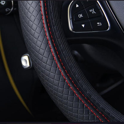 Steering Wheel Cover Braid On The Steering Wheel Cover Cubre Volante Auto Car Wheel Cover Car Accessories