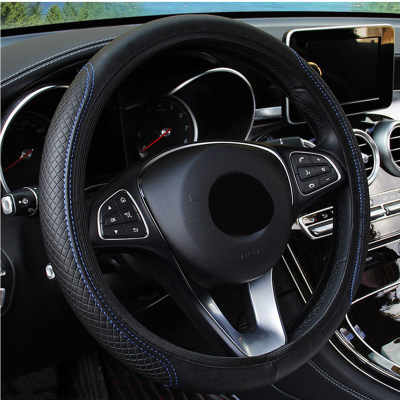 Steering Wheel Cover Braid On The Steering Wheel Cover Cubre Volante Auto Car Wheel Cover Car Accessories