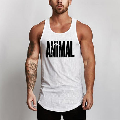 Summer Brand Fitness Tank Top Men Bodybuilding 2021 Gyms Clothing Fitness Men Shirt slim fit Vests Mesh Singlets Muscle Tops