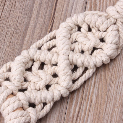 Baby Teether Crochet Wood Rring Rattle Food Grade Wooden Products DIY Crafts Teething Toys