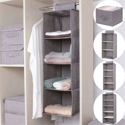Cotton Closet Wardrobe Cabinet Organizer Hanging Pocket Drawer Clothes Storage Clothing Home Organization Drop Shipping