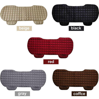 Car Seat Cover Front Rear Flocking Cloth Cushion Non Slide Winter Auto Protector Mat Pad Keep Warm Universal Fit Truck Suv Van