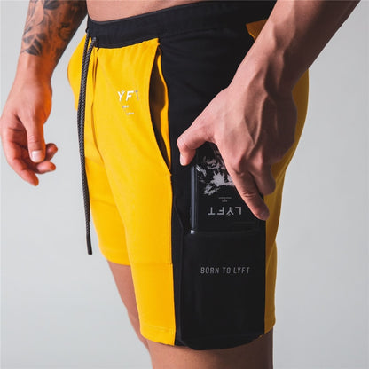 2021 Summer Running Shorts Men Letter Print Elastic Waist Jogging Gym Fitness Shorts Quick Dry Training Casual Shorts Pants Male