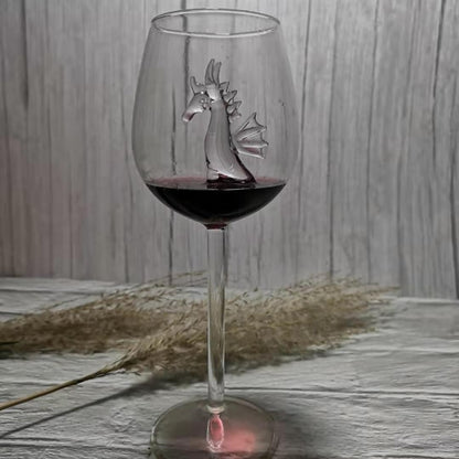 Creative Built-in Shark Wine Glass New Design Goblet Whiskey Glass Dinner Decorate Handmade Crystal For Party Flutes Glass