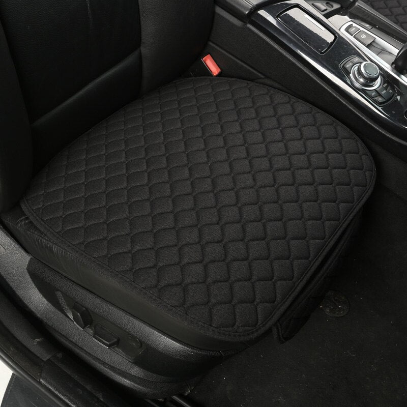 Flax Car Seat Cover Automobile Seat Backrest Cushion Pad Mat for Auto Front Car Styling Interior Accessories Universal Protector