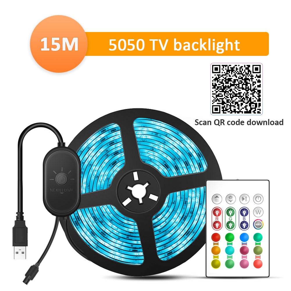 Suntech Led Strip, Backlight For TV,SMD 5050 USB Powered LED Strip Light, Bluetooth With App Control TV Led Backlight Decoration