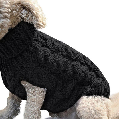 Warm Dog Sweater Winter Clothing Turtleneck Knitted Pet Cat Puppy Clothes Costume for Small Dogs Chihuahua Outfit Sweaters Vest