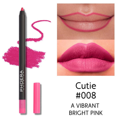 PHOERA 13 Colors Lipliner Pencil Lip Makeup Lipstick Pencils Waterproof Lipliner Lady Charming Lip Liner Cosmetics Maquiagem