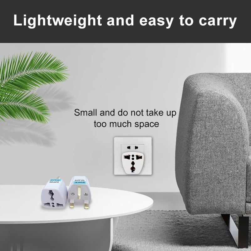 1PCS Universal US UK AU To EU Plug USA To Euro Europe Travel Wall AC Power Charger Outlet Adapter Converter 2 Round Pin Socket