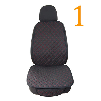 Linen Car Seat Cover Protector Summer Front or Rear Seat Back Cushion Pad Mat Backrest Universal for Auto Interior Truck Suv Van