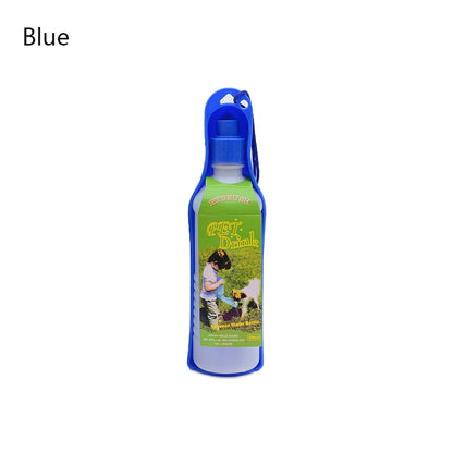 250ml Creative Pet Dog Drink Water Bottle Plastic Portable Water Bottle Pets Outdoor Travel Drinking Water Feeder Bowl