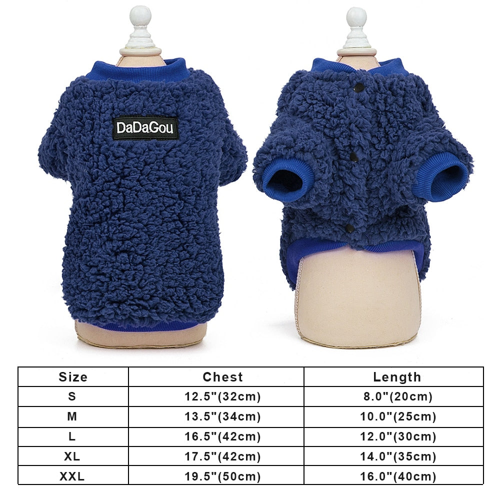 Puppy Dog Clothes Winter Warm Pet Dog Cat Clothes Hoodies For Small Dogs Cats Chihuahua Yorkshire Coat Outfit Pet Clothing