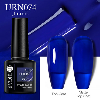 UR SUGAR 7.5ml Autumn Red Series Nail Gel Polish Gel Paint Nail Art Semi Permanent Nail Art Manicure Soak Off LED UV Nail Gel