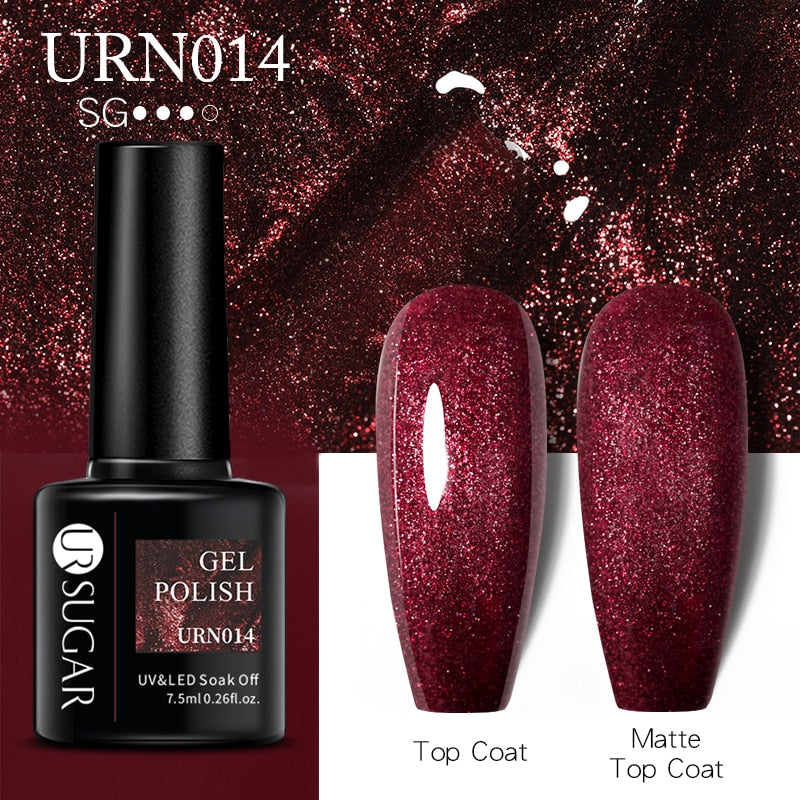 UR SUGAR 7.5ml Autumn Red Series Nail Gel Polish Gel Paint Nail Art Semi Permanent Nail Art Manicure Soak Off LED UV Nail Gel