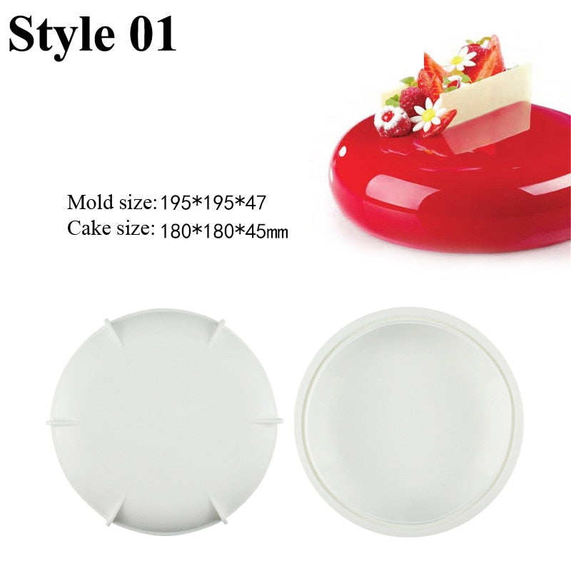 SHENHONG Non-Stick Silicone Cake Molds Mousse Bakeware Set Party Dessert Baking Moulds Pastry Decorating Tools Kitchen Utensil