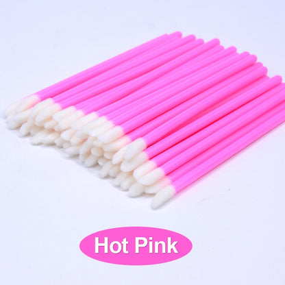 Kekelash 50pcs Diposable Lip Brush Makeup Mascara Wands Lipstick Micro Brushes Applicators Cleaner