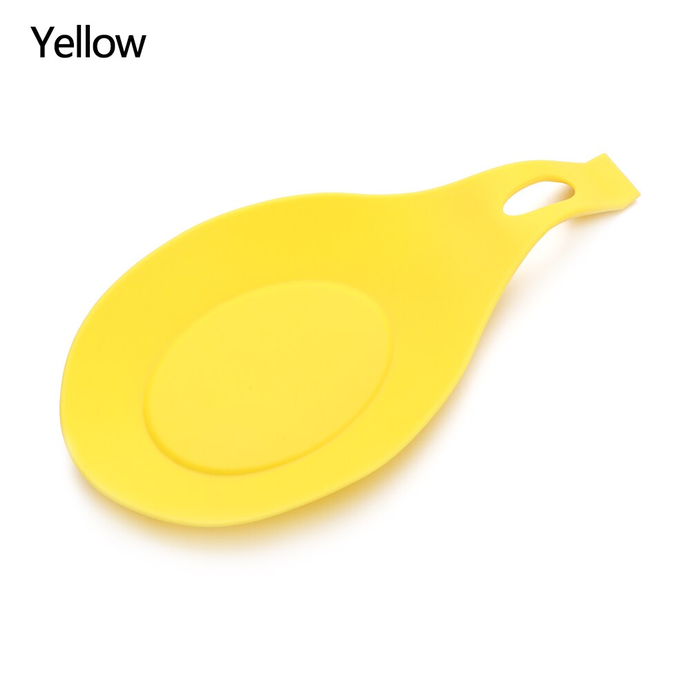 1Pc Silicone Insulation Spoon Shelf Heat Resistant Placemat Drink Glass Coaster Tray Spoon Pad Eat Mat Pot Holder Kitchen Tool