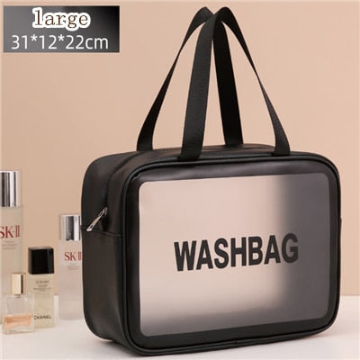 Women Portable Travel Wash Bag Female Transparent Waterproof Makeup Storage Pouch Large Capacity Cosmetic Organizer Beauty Case