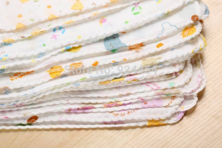 10pc/lot Baby Towel 100% Cotton Gauze Muslin Baby Wipes Baby Muslin Squares Toalla Beby Absorbing Towels Soft Washcloth