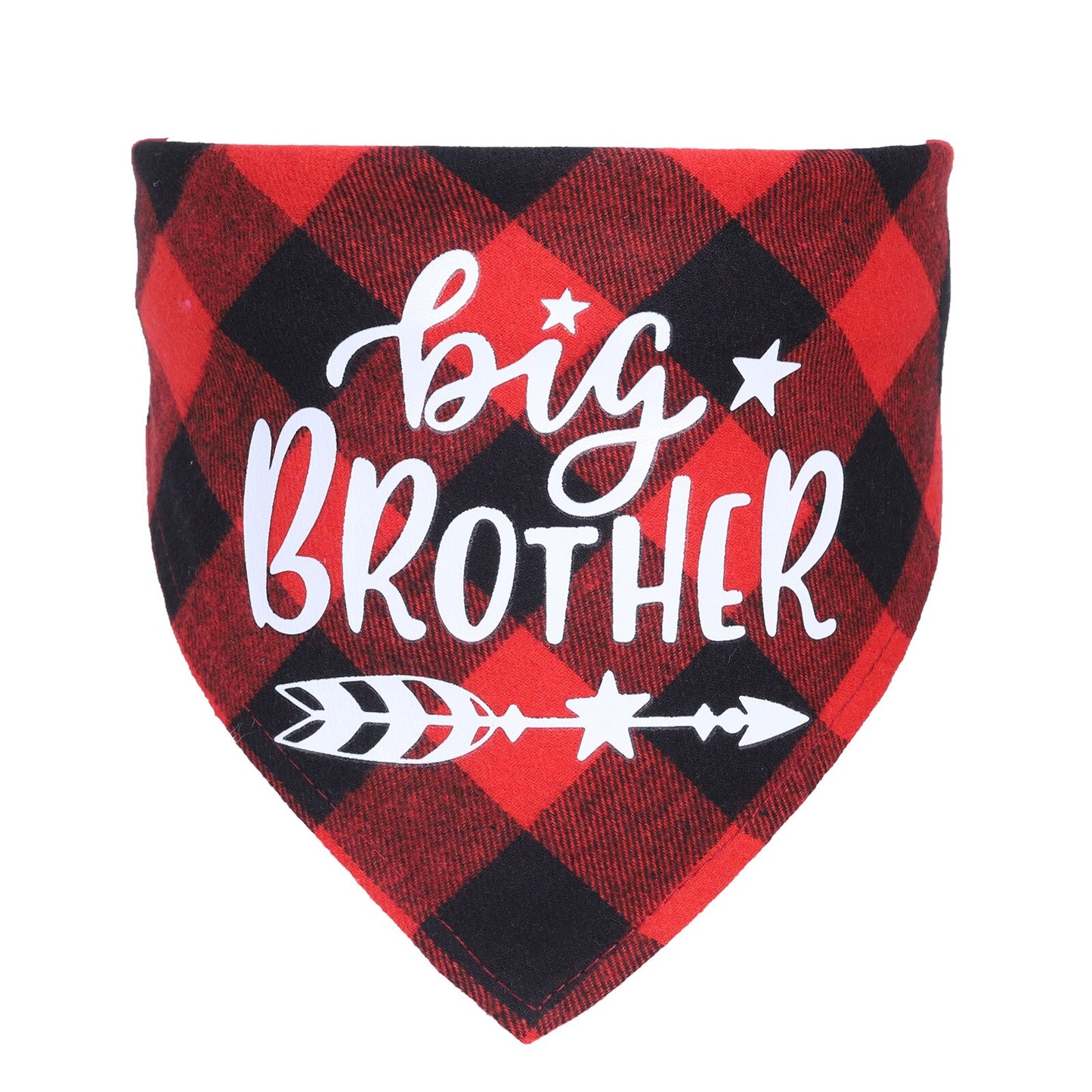 Big Brother Plaid Dog Bandana Pregnancy Announcement Dog Bandana Gender Reveal Photo Prop Pet Scarf Accessories Pet Scarves