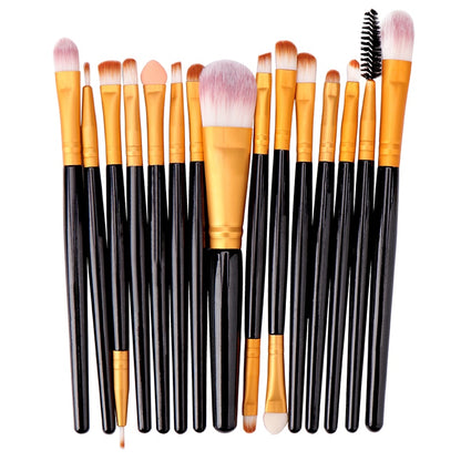 FJER 6PCS-15PCs Makeup Brush Set Cosmetict Makeup For Face Make Up Tools Women Beauty Professional Foundation Blush Eyeshadow