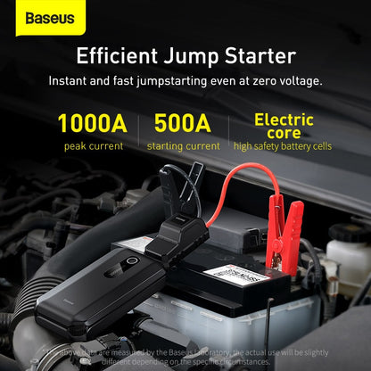 Baseus Car Jump Starter Power Bank 20000mAh 10000mAh Portable Car Booster Emergency Battery Charger 12V 2000A Starting Device
