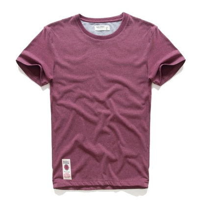 Men&#39;s T-shirt Cotton Solid Color t shirt Men Causal O-neck Basic Tshirt Male High Quality Classical Tops