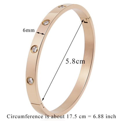 Beautiful Lovers Bracelets Woman Bracelets Stainless Steel Bangles and Bangles Cubic Zirconia Golden Woman Jewelry Gifts