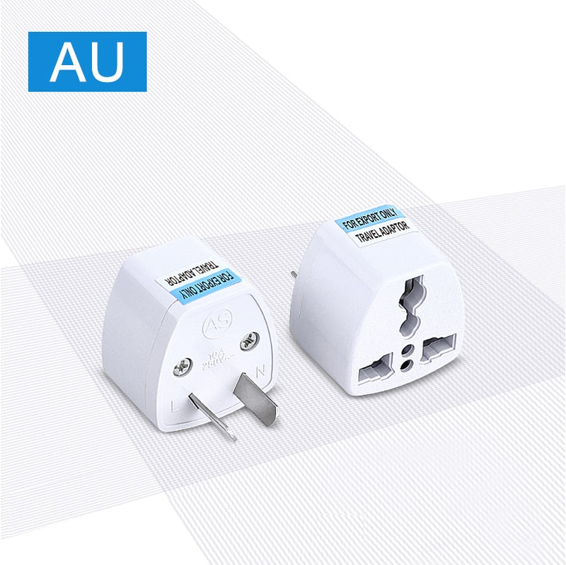 1PCS Universal US UK AU To EU Plug USA To Euro Europe Travel Wall AC Power Charger Outlet Adapter Converter 2 Round Pin Socket