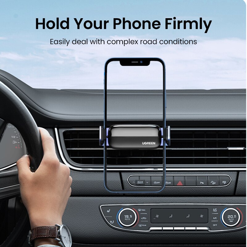 Ugreen Car Phone Holder Mobile Phone Support For iPhone 13 12 Pro Max Xiaomi Huawei Mount In Car for Cell Phone Car Holder Stand