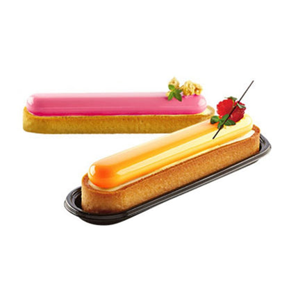 SHENHONG 8 Holes Oval Tart Decoration Dessert Silicone Pastry Cake Mold For Baking Tartlet Mould Mousse Chocolate Pan