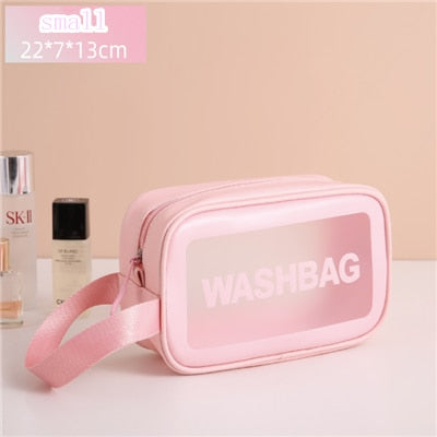 Women Portable Travel Wash Bag Female Transparent Waterproof Makeup Storage Pouch Large Capacity Cosmetic Organizer Beauty Case