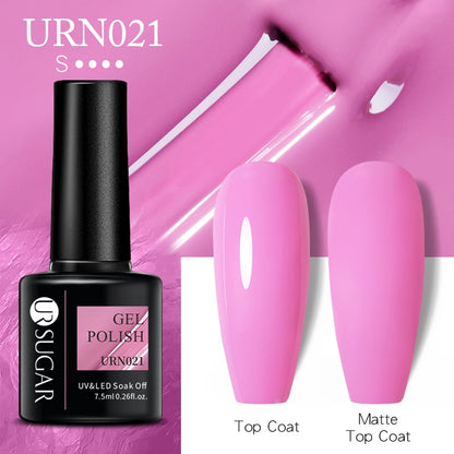 UR SUGAR 7.5ml Autumn Red Series Nail Gel Polish Gel Paint Nail Art Semi Permanent Nail Art Manicure Soak Off LED UV Nail Gel